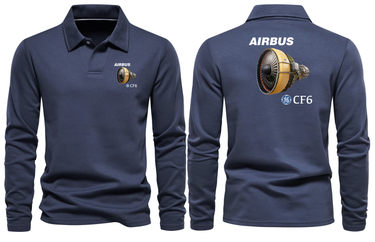 AIRBUS CF6 LONG SLEEVE POLO
